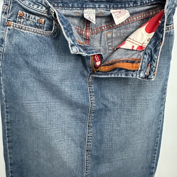 Lucky Brand Dungarees, long denim skirt - Picture 6 of 13